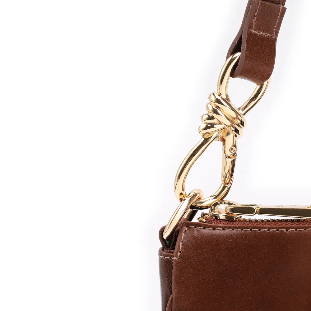 Bolsa De Ombro Couro Marrom - imagem 8