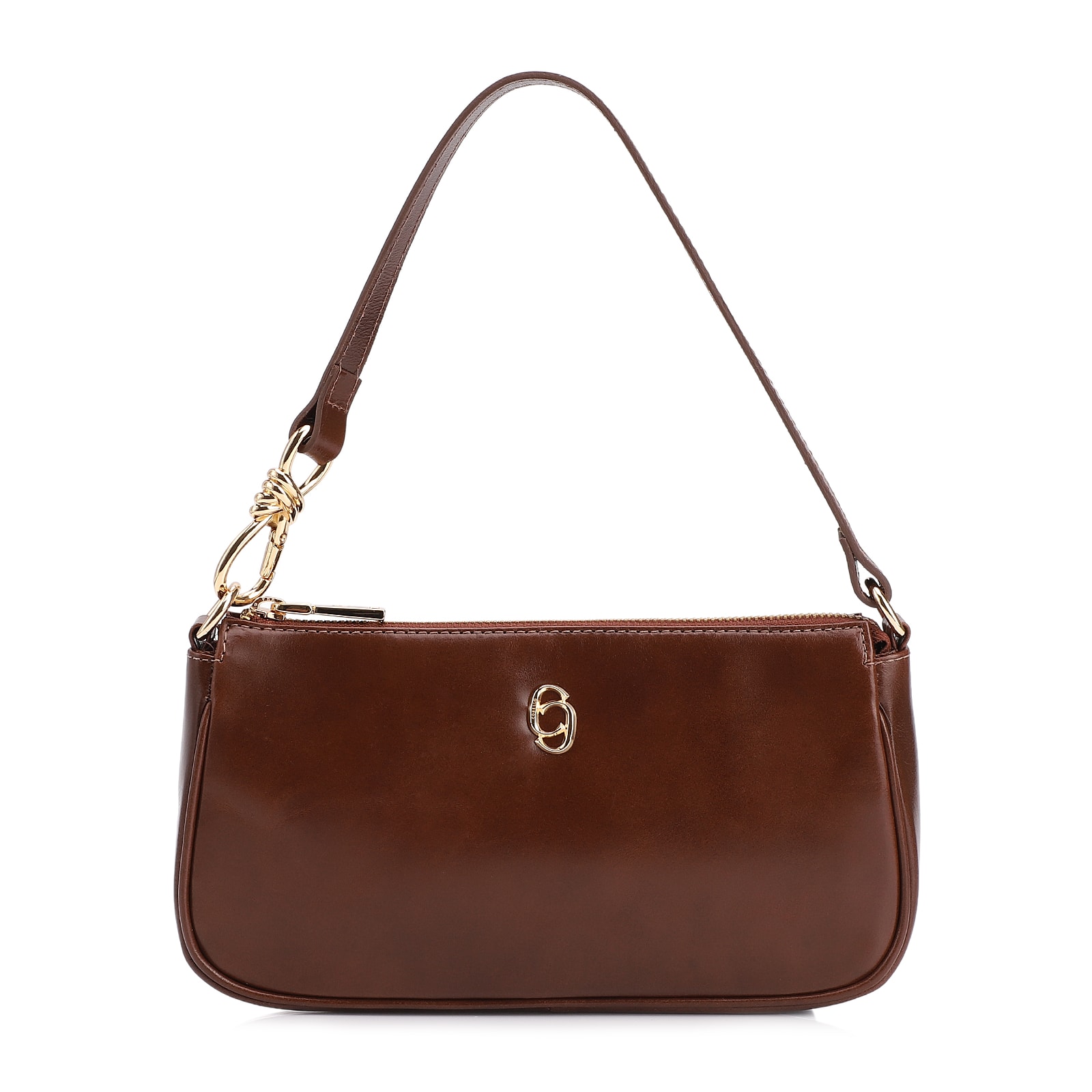 Bolsa De Ombro Couro Marrom