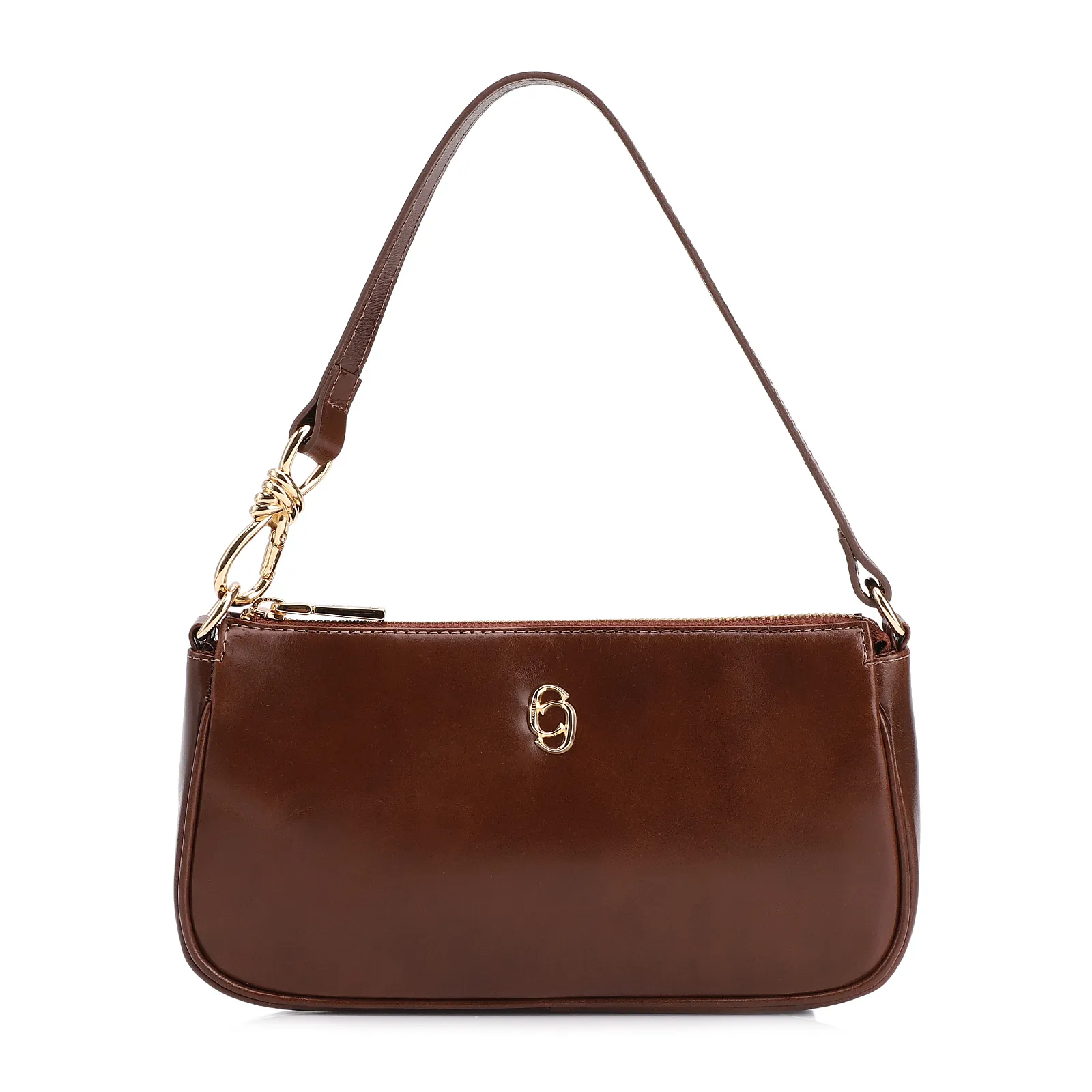 Bolsa De Ombro Couro Marrom