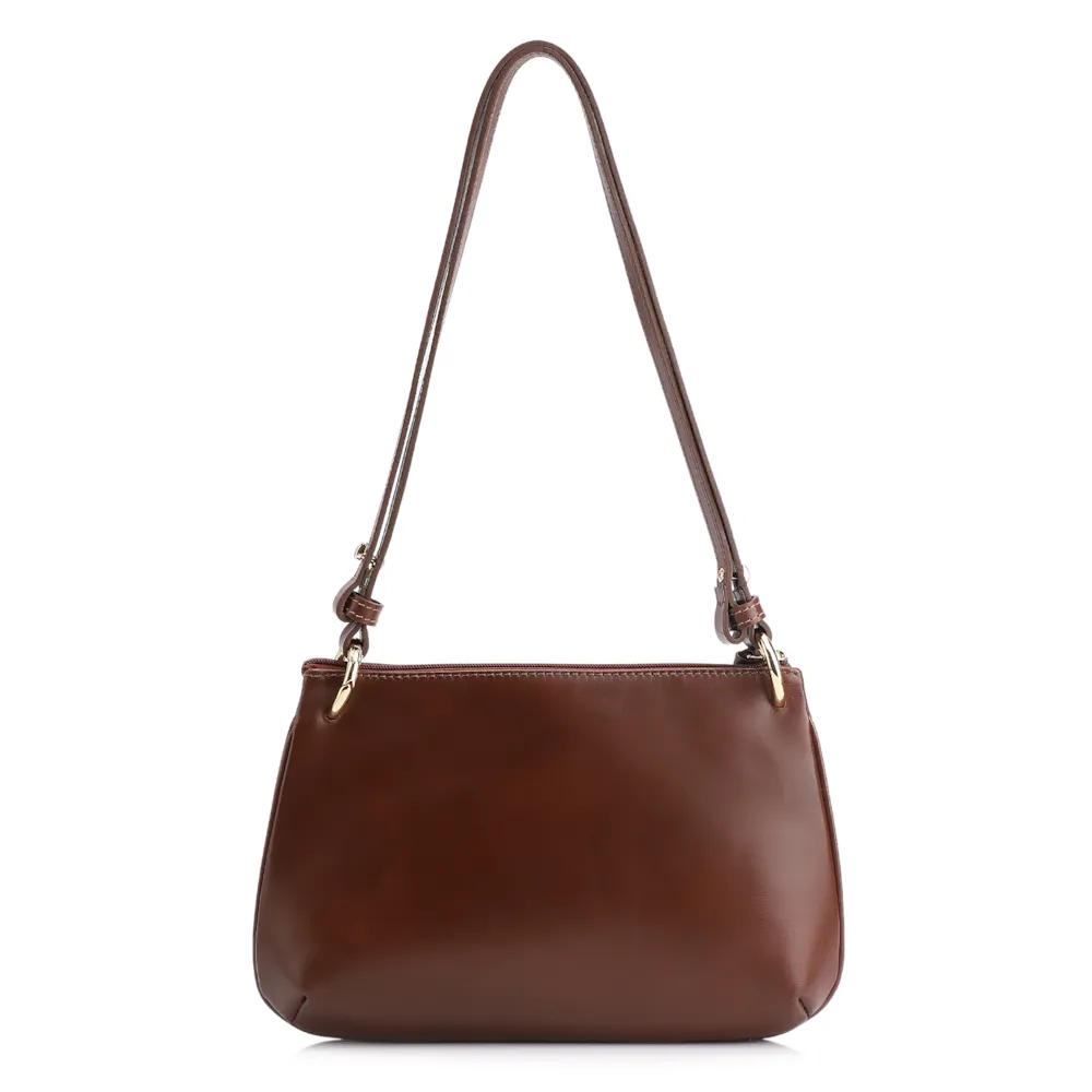 Bolsa De Ombro Couro Marrom - imagem 4