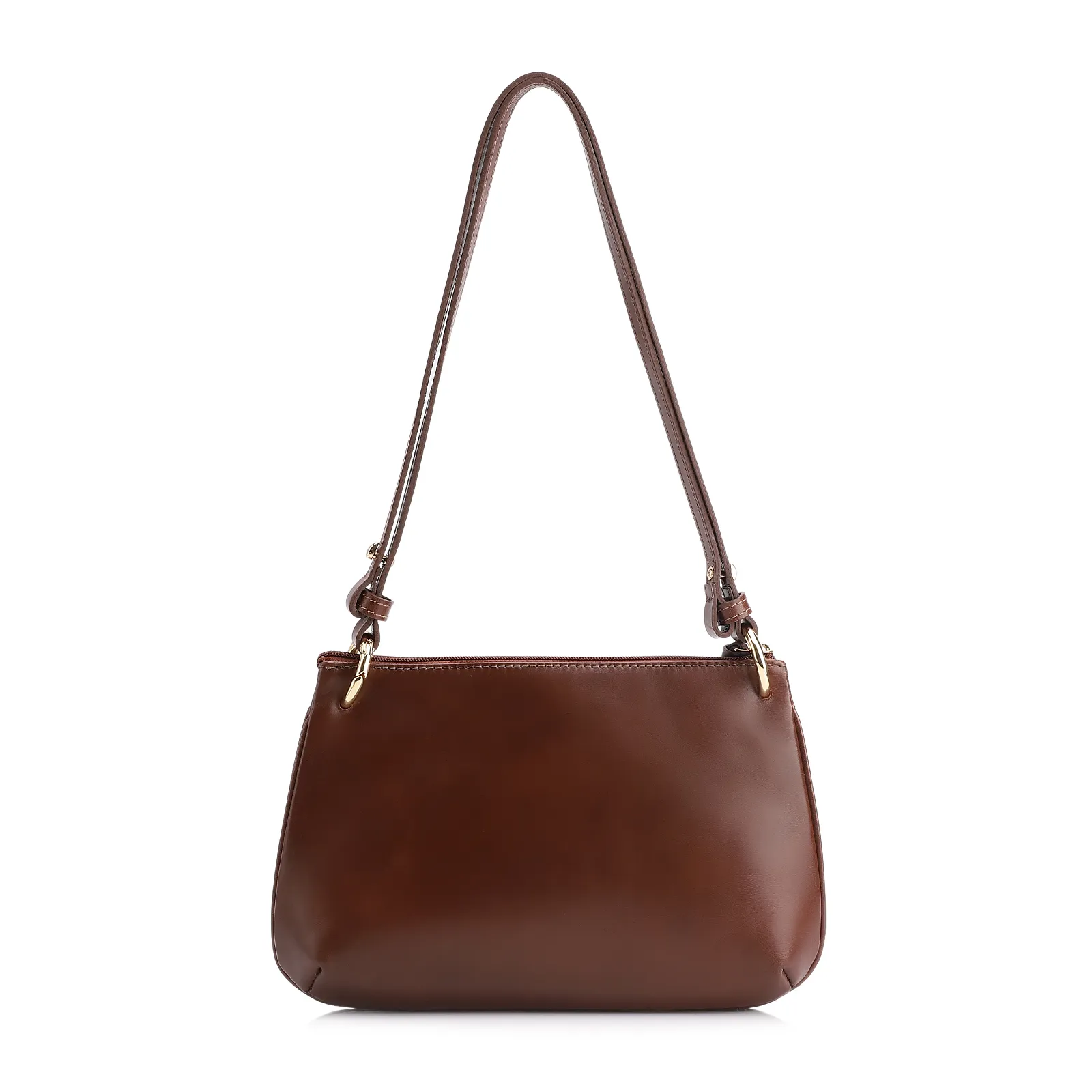 Bolsa De Ombro Couro Marrom