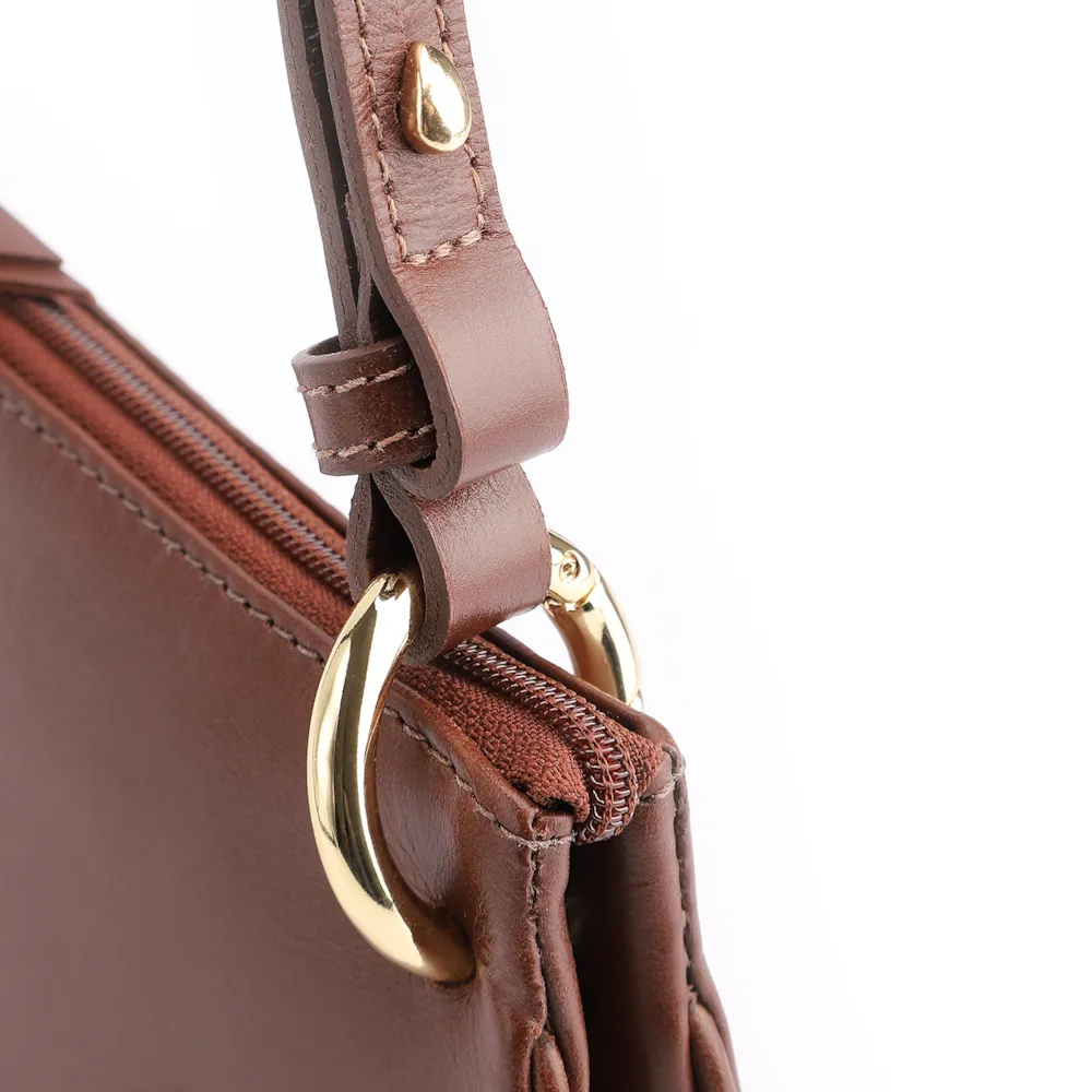 Bolsa De Ombro Couro Marrom - imagem 6