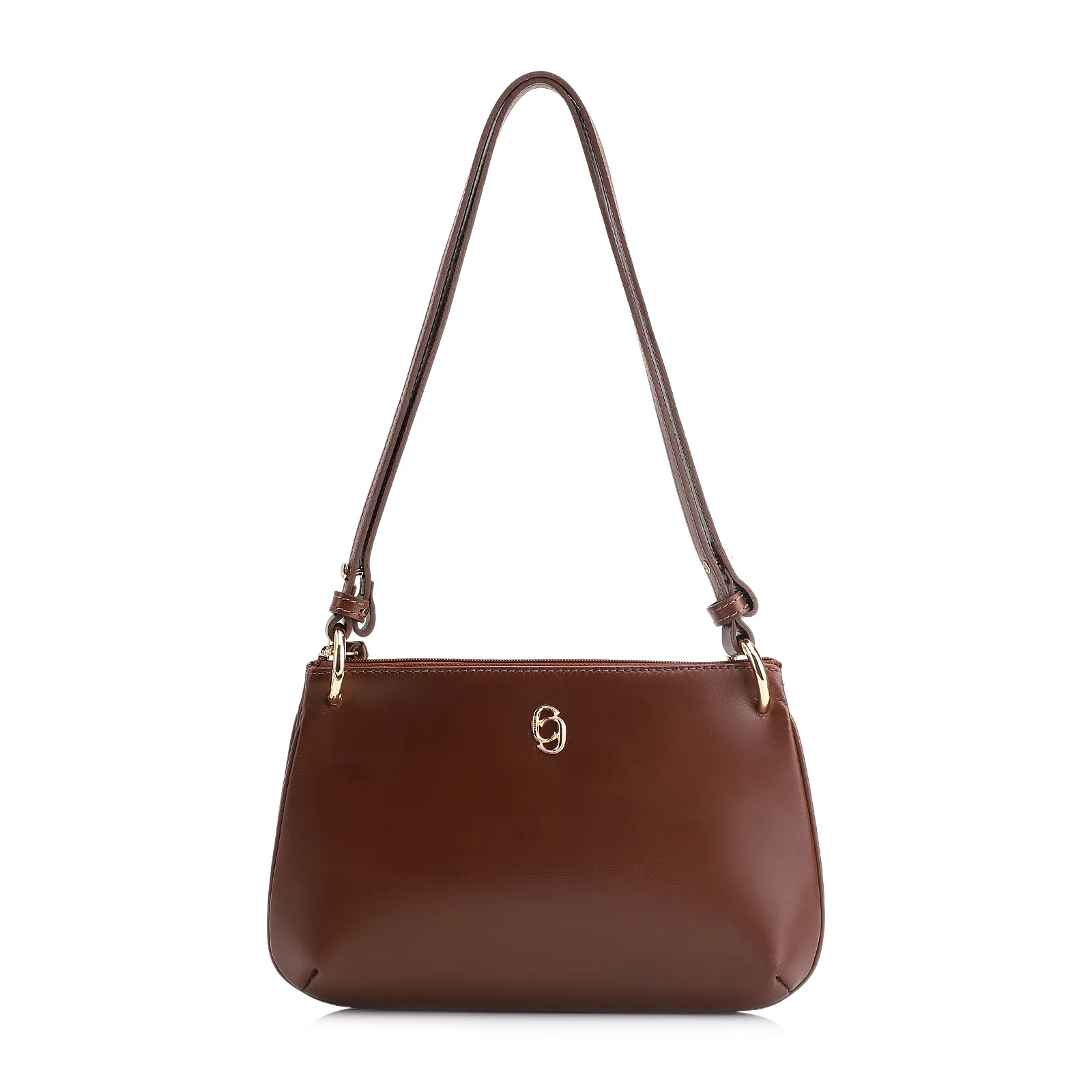 Bolsa De Ombro Couro Marrom