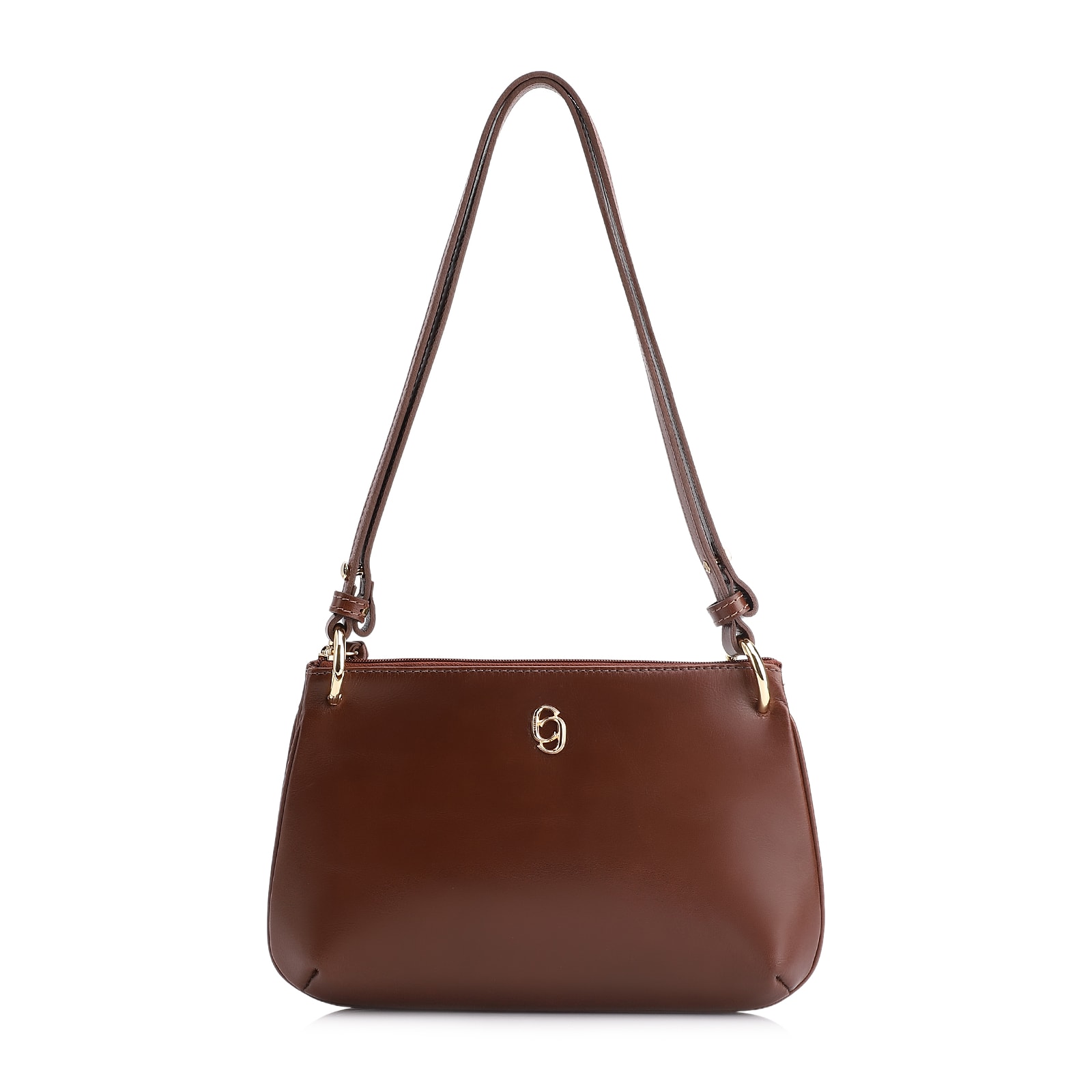 Bolsa De Ombro Couro Marrom