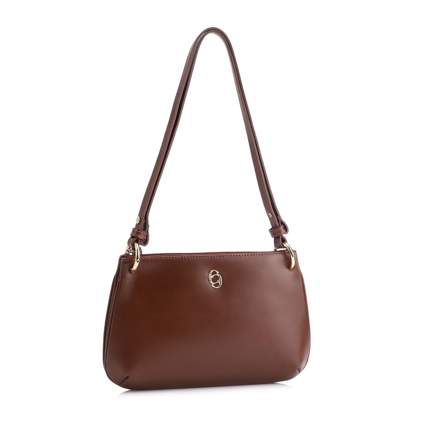 Bolsa De Ombro Couro Marrom