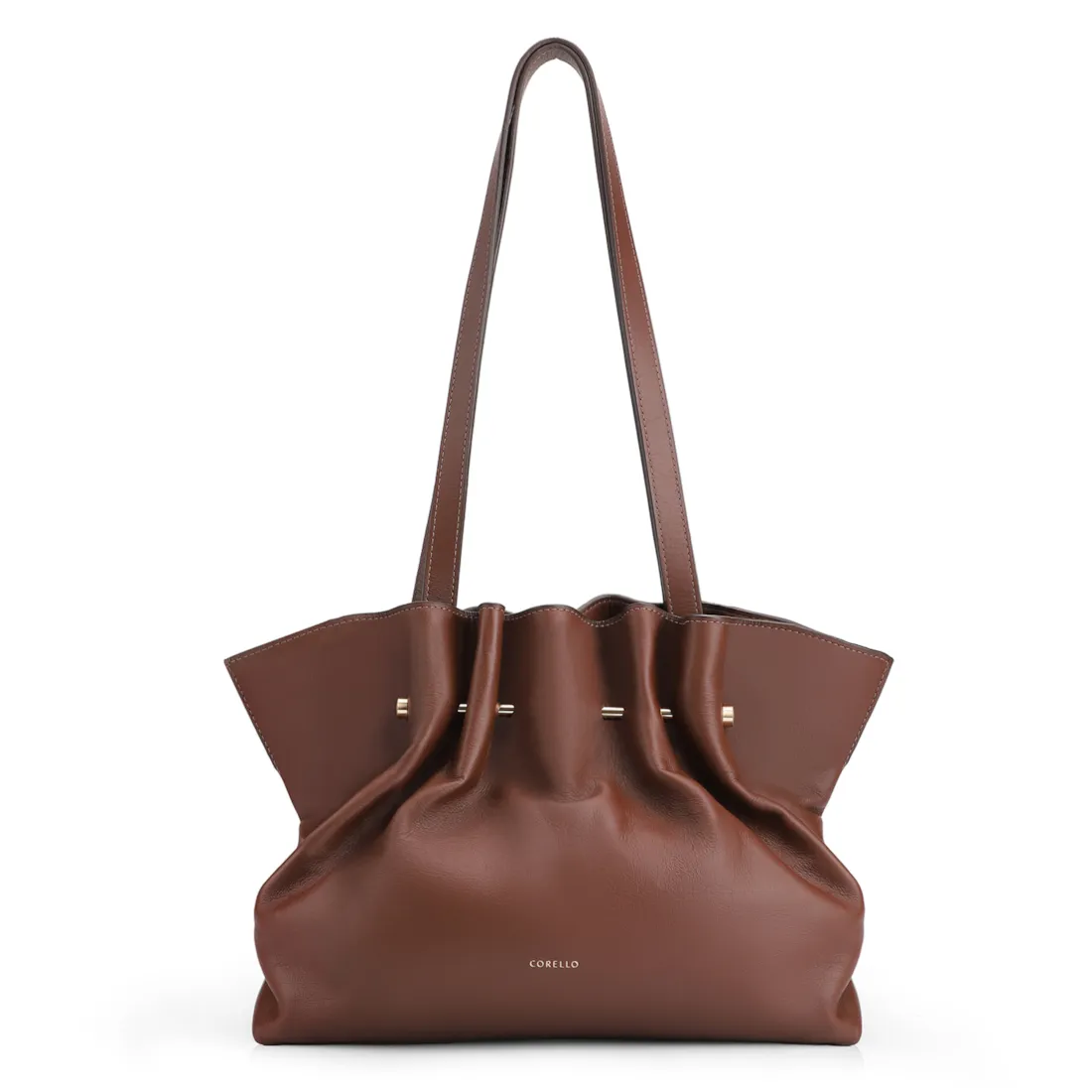 Bolsa De Ombro Couro Marrom