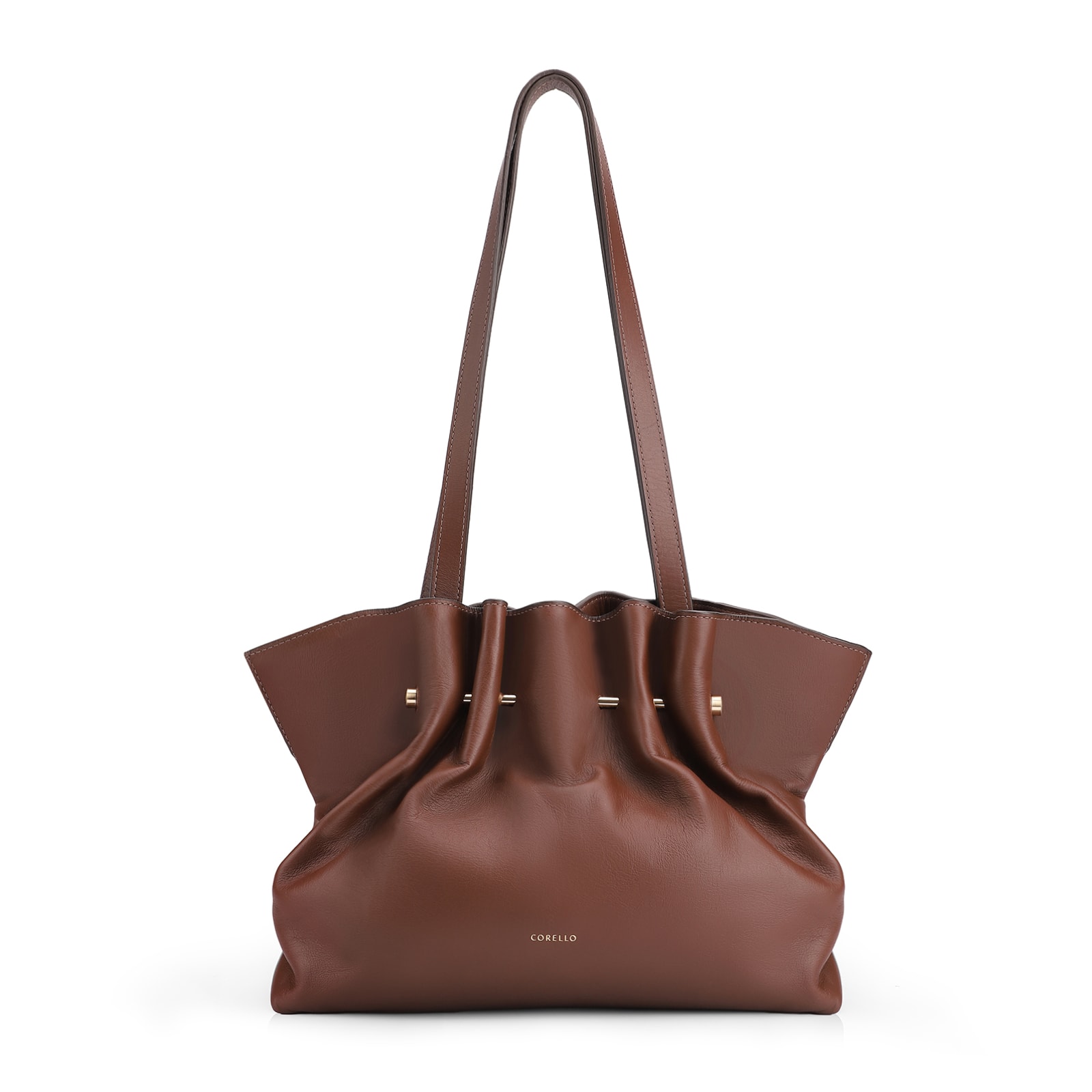 Bolsa De Ombro Couro Marrom