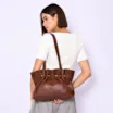 Bolsa De Ombro Couro Marrom - imagem 2