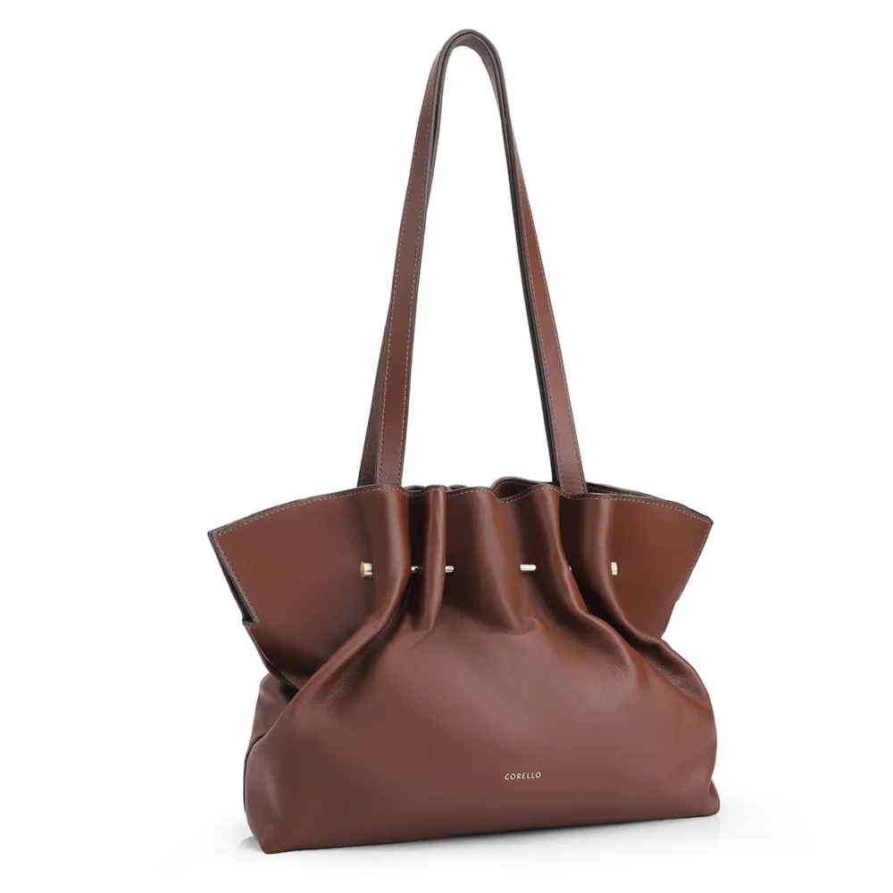Bolsa De Ombro Couro Marrom - imagem 3