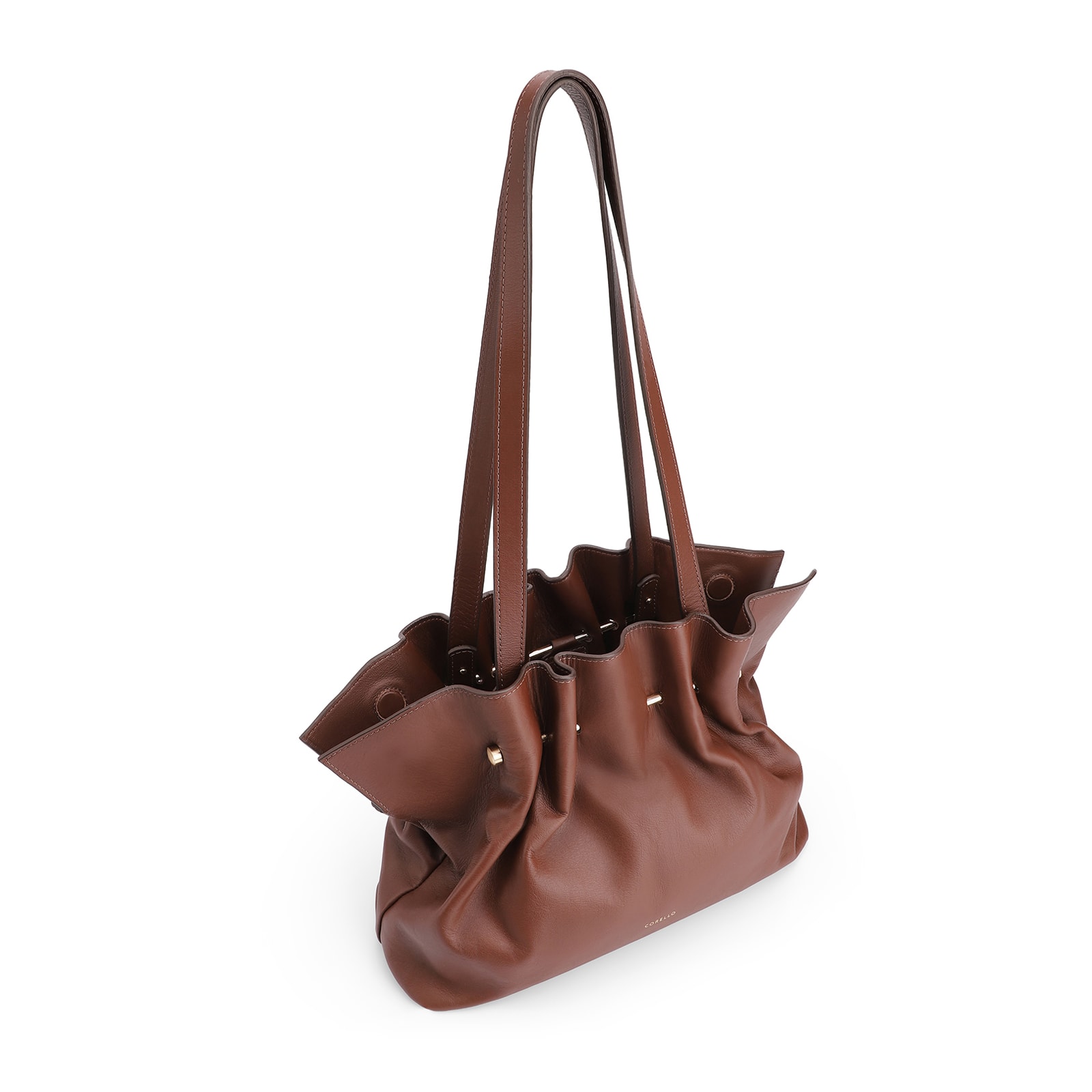 Bolsa De Ombro Couro Marrom