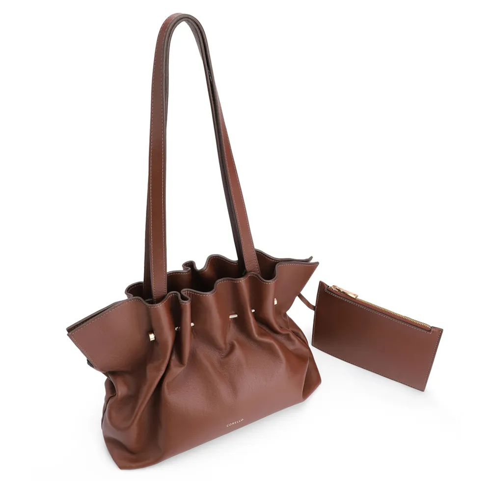 Bolsa De Ombro Couro Marrom - imagem 9