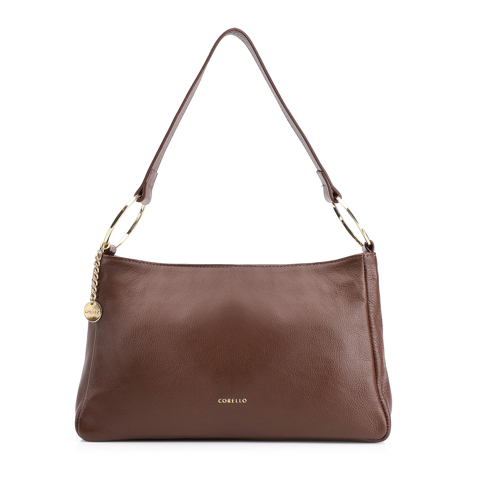 Bolsa De Ombro Couro Marrom