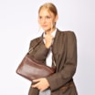 Bolsa De Ombro Couro Marrom - imagem 2