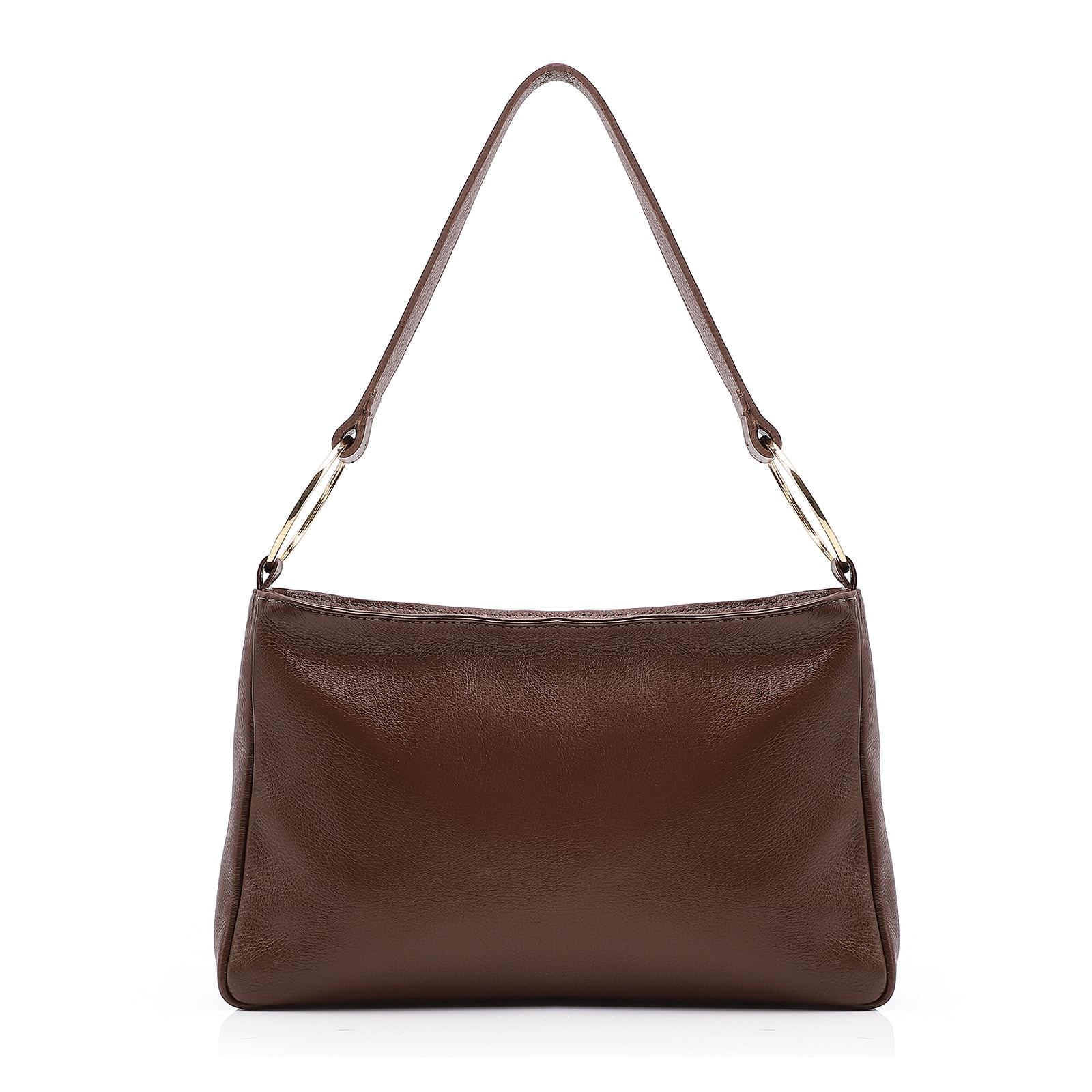 Bolsa De Ombro Couro Marrom