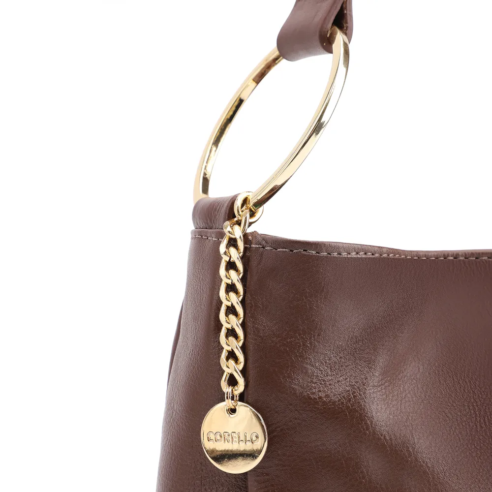 Bolsa De Ombro Couro Marrom - imagem 7