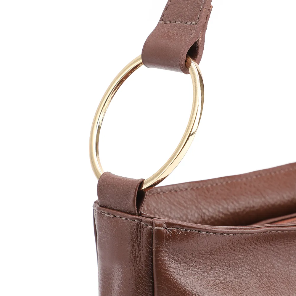 Bolsa De Ombro Couro Marrom - imagem 8