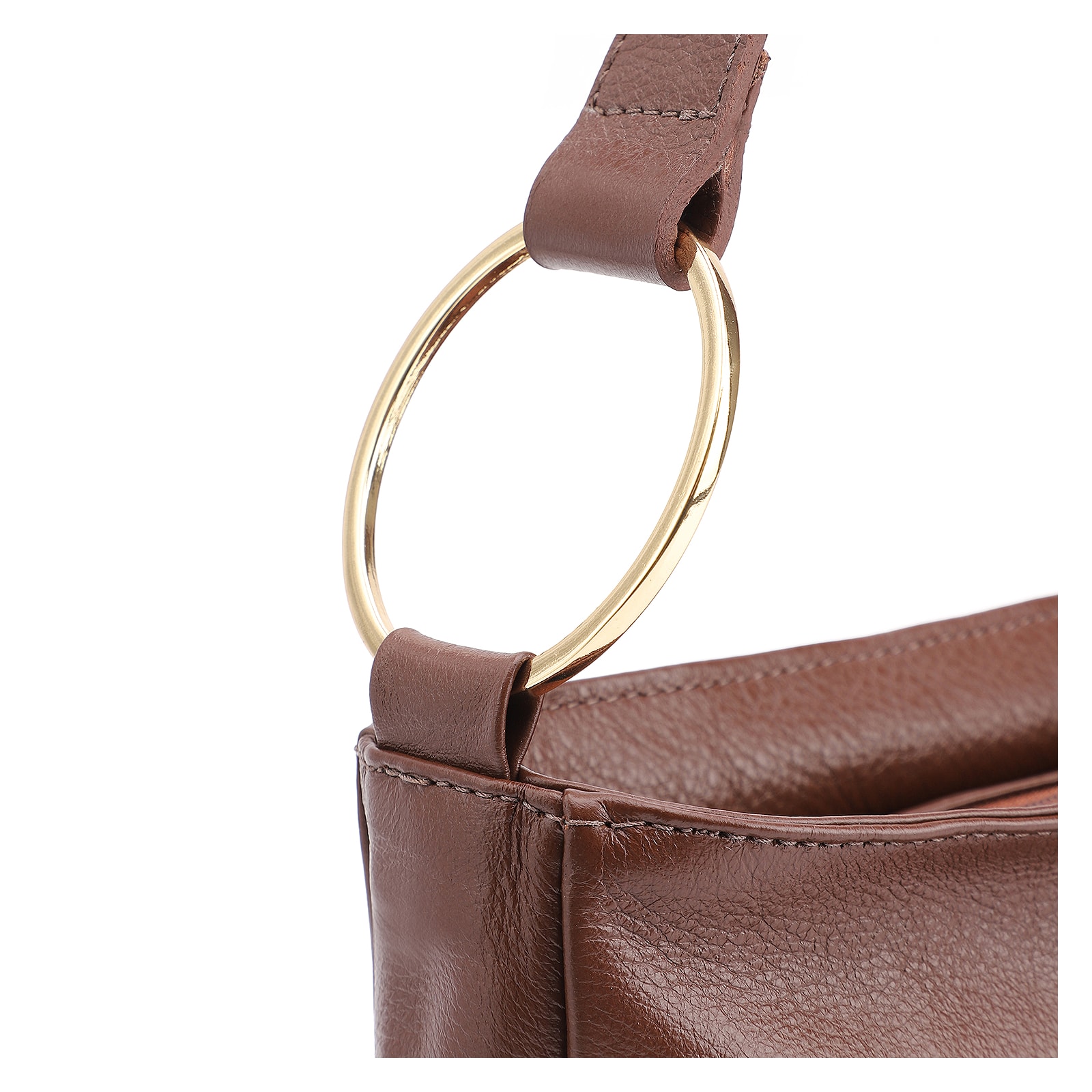 Bolsa De Ombro Couro Marrom