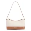 Bolsa De Ombro Couro Marrom/Alt Linho - imagem 1
