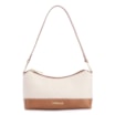 Bolsa De Ombro Couro Marrom/Alt Linho - imagem 1