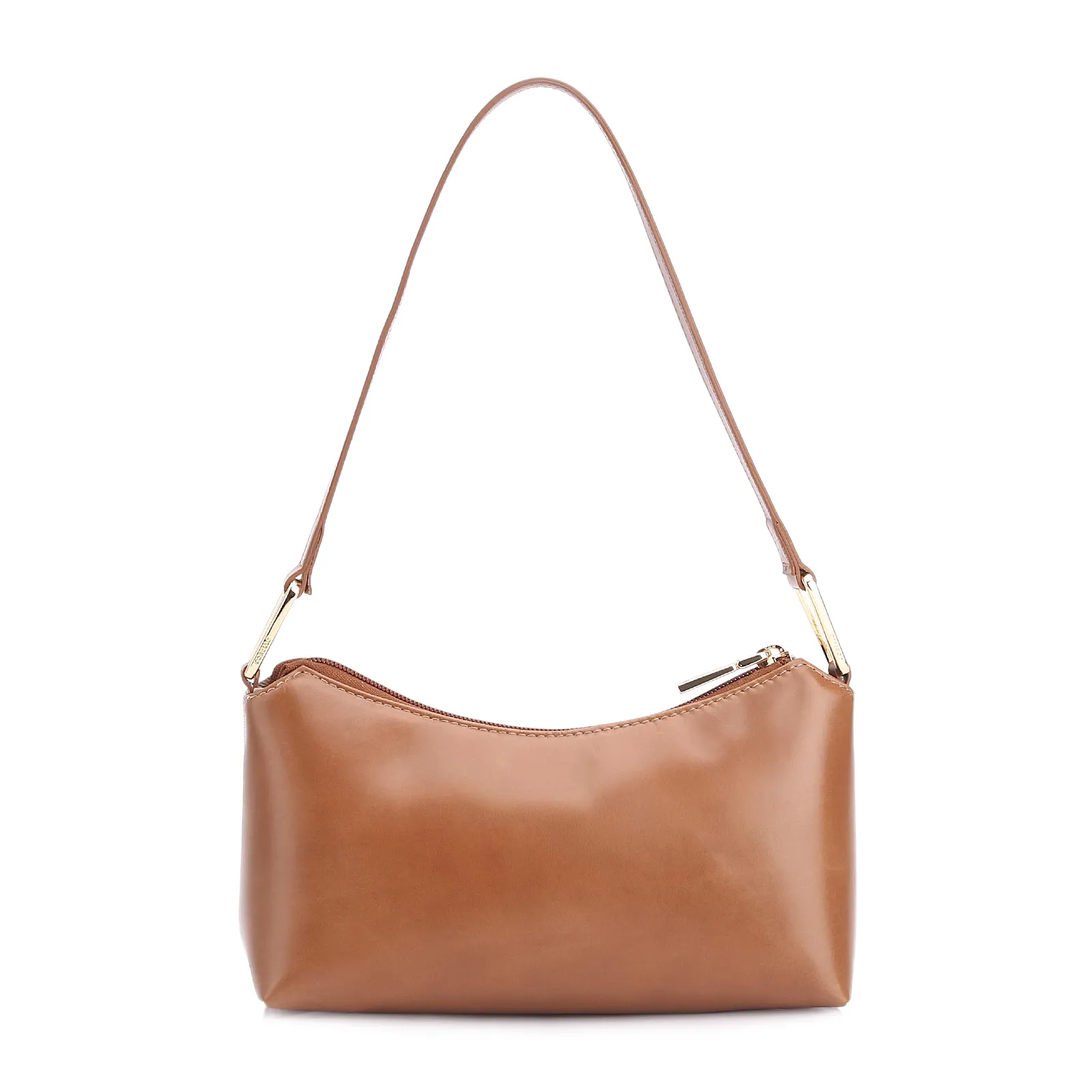 Bolsa De Ombro Couro Marrom/Alt Linho