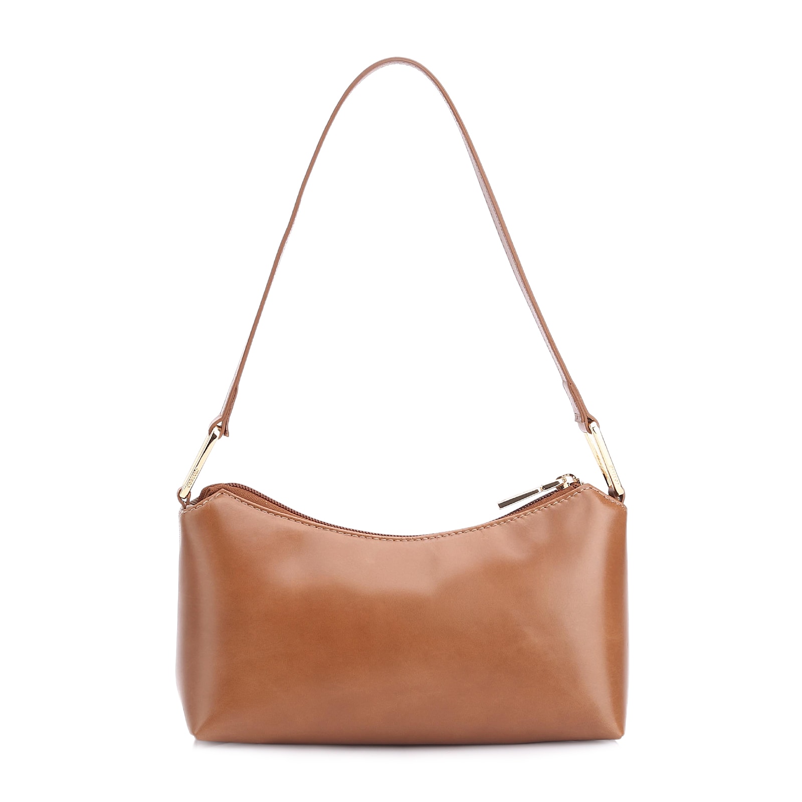 Bolsa De Ombro Couro Marrom/Alt Linho