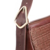 Bolsa De Ombro Couro Marrom/Alt Tramado Marrom - imagem 5