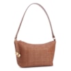 Bolsa De Ombro Couro Marrom/Alt Tramado Marrom - imagem 3