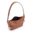 Bolsa De Ombro Couro Marrom/Alt Tramado Marrom - imagem 5