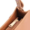 Bolsa De Ombro Couro Marrom Claro - imagem 5