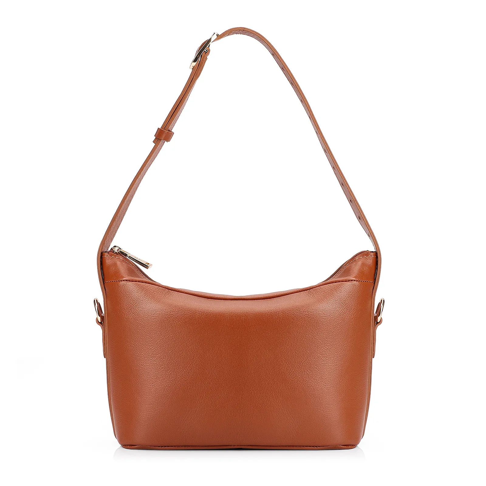 Bolsa De Ombro Couro Marrom Claro