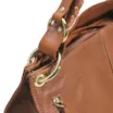 Bolsa De Ombro Couro Marrom Claro - imagem 5