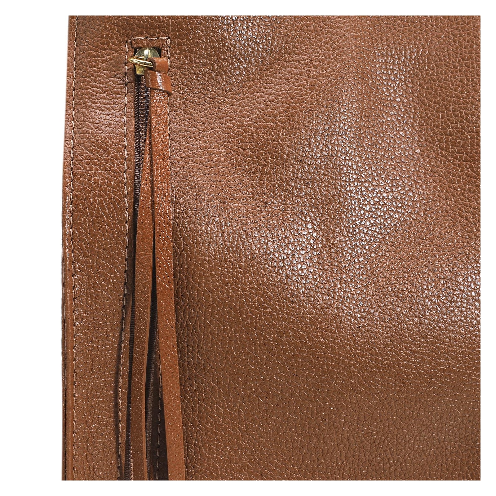 Bolsa De Ombro Couro Marrom Claro