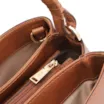 Bolsa De Ombro Couro Marrom Claro - imagem 5