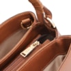 Bolsa De Ombro Couro Marrom Claro - imagem 5
