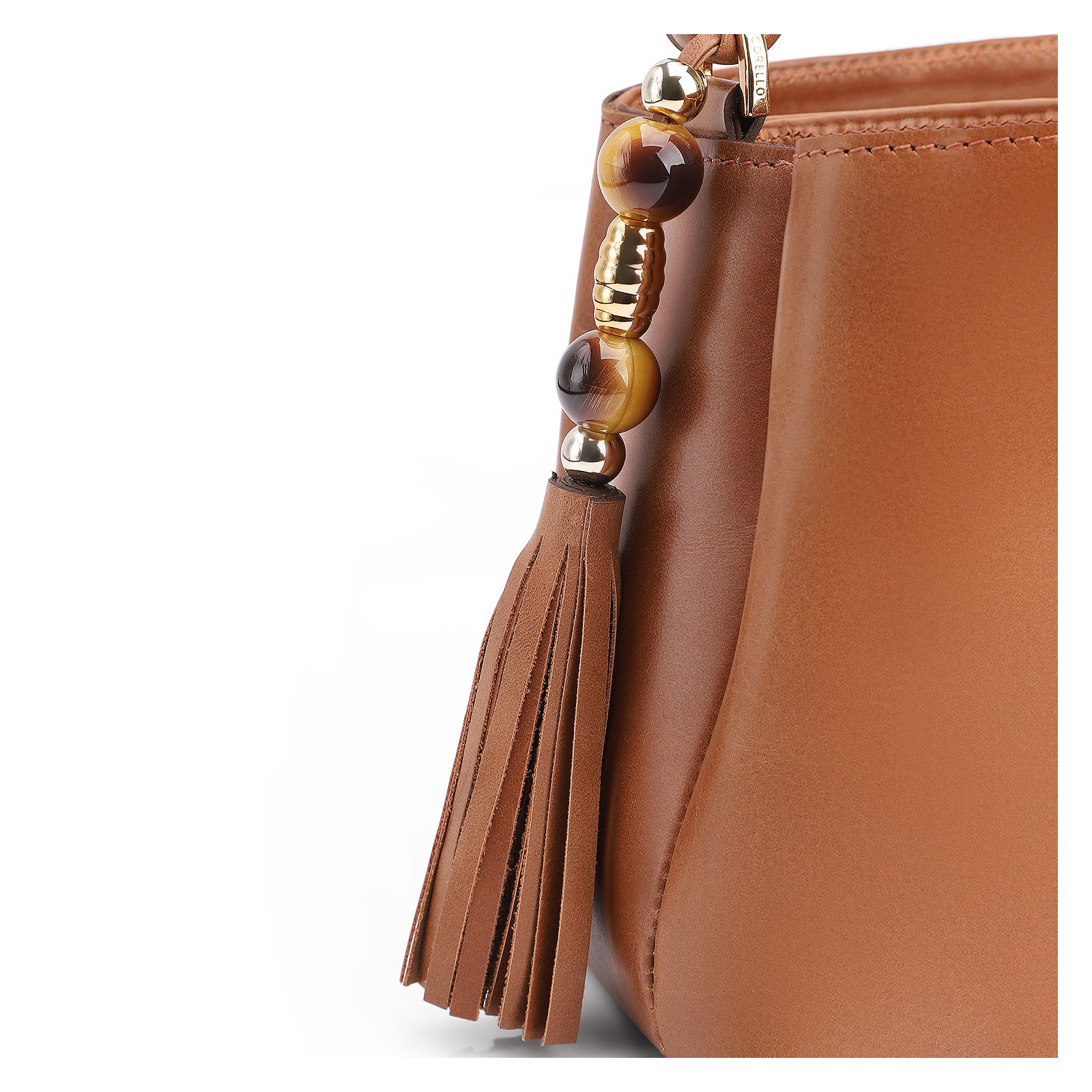 Bolsa De Ombro Couro Marrom Claro