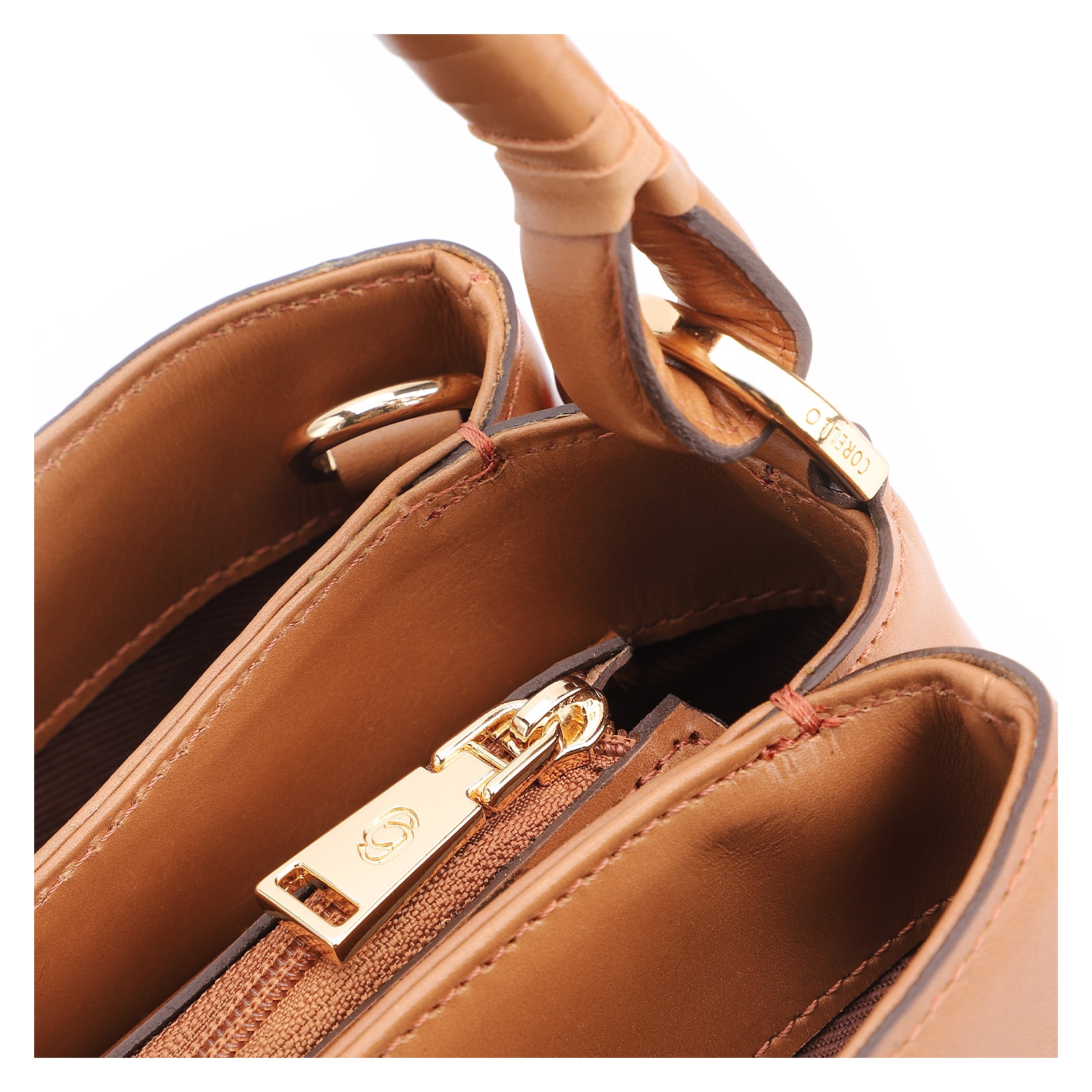 Bolsa De Ombro Couro Marrom Claro