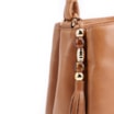 Bolsa De Ombro Couro Marrom Claro - imagem 7