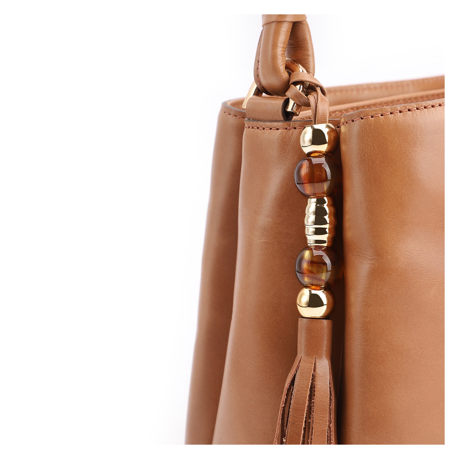 Bolsa De Ombro Couro Marrom Claro