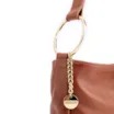 Bolsa De Ombro Couro Marrom Claro - imagem 6