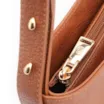 Bolsa De Ombro Couro Marrom Claro - imagem 5