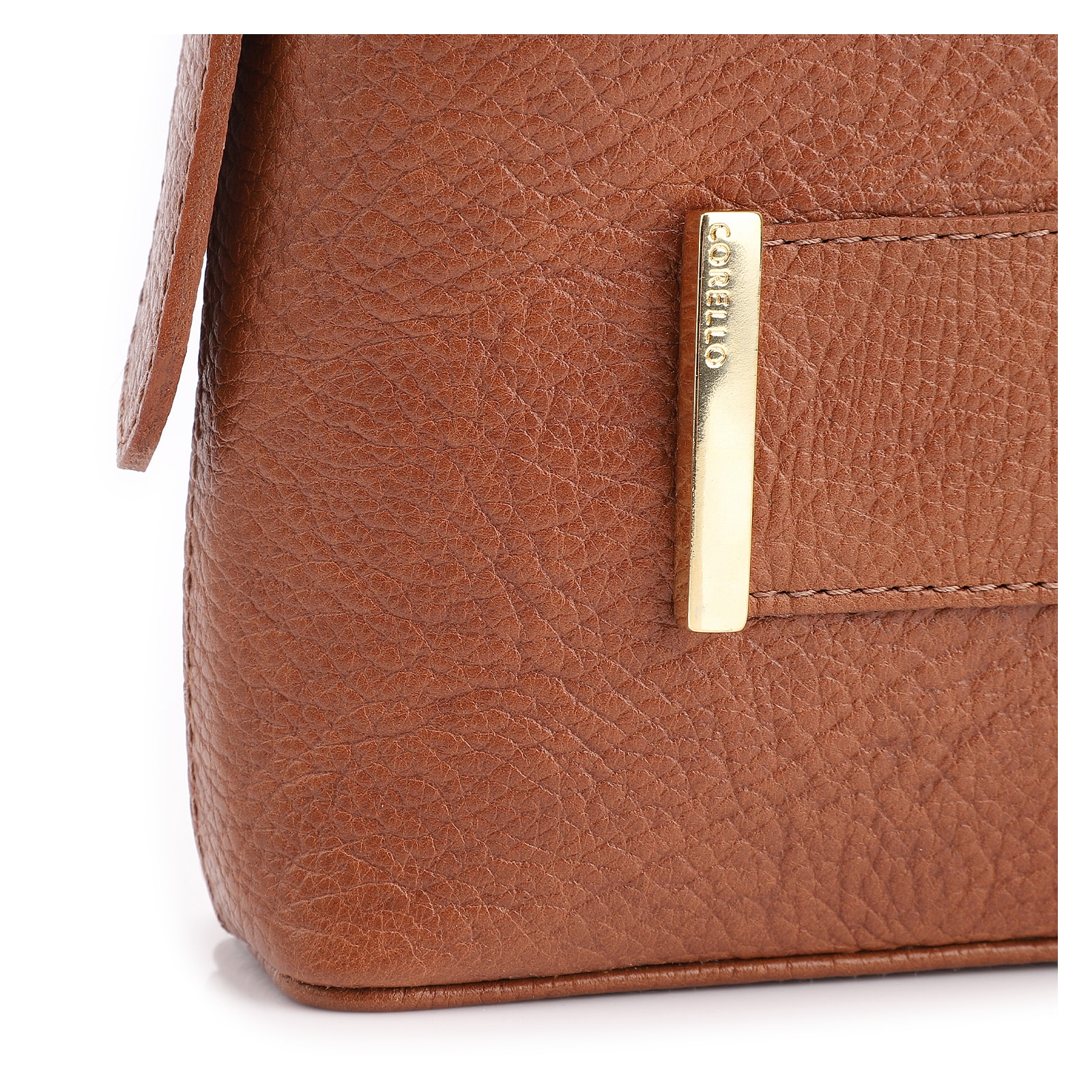 Bolsa De Ombro Couro Marrom Claro