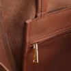Bolsa De Ombro Couro Marrom Claro Franjas - imagem 5