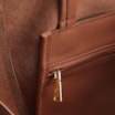 Bolsa De Ombro Couro Marrom Claro Franjas - imagem 5