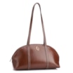 Bolsa De Ombro Couro Marrom/Couro Lezard Marrom - imagem 3