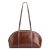 Bolsa De Ombro Couro Marrom/Couro Lezard Marrom - imagem 4
