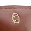 Bolsa De Ombro Couro Marrom/Couro Lezard Marrom - imagem 7