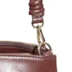 Bolsa De Ombro Couro Marrom Escuro - imagem 6