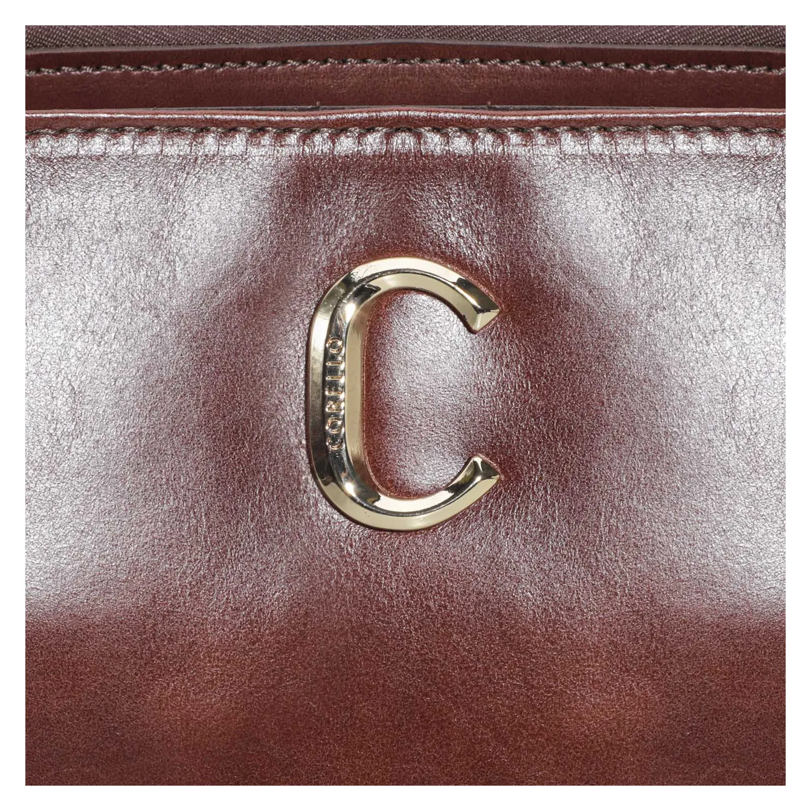 Bolsa De Ombro Couro Marrom Escuro