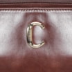 Bolsa De Ombro Couro Marrom Escuro - imagem 7