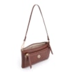 Bolsa De Ombro Couro Marrom Escuro - imagem 4